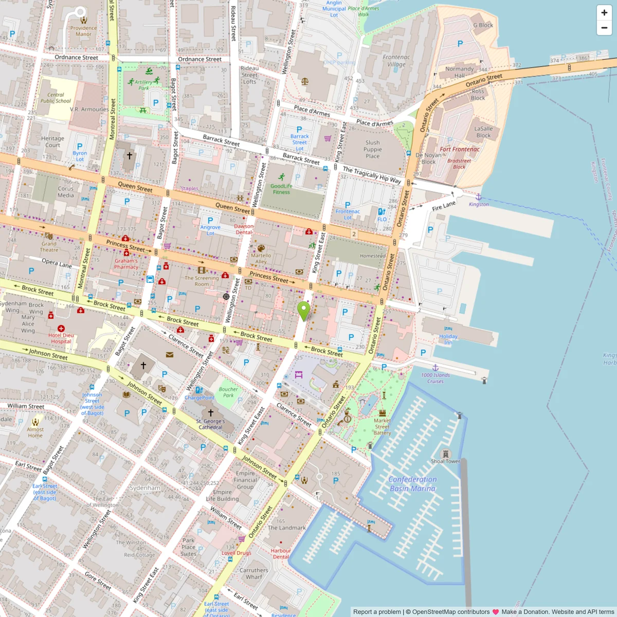 Map showing Kingston Handyman Services location